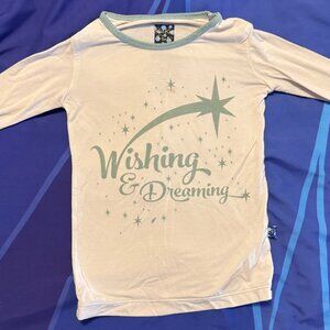 🔥Free w/Bundle🔥 Kickee Pants Long-Sleeved Toddler Pajama Shirt, 3T, Bamboo